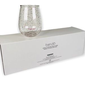 4 Bando new in box acrylic stemless wineglasses